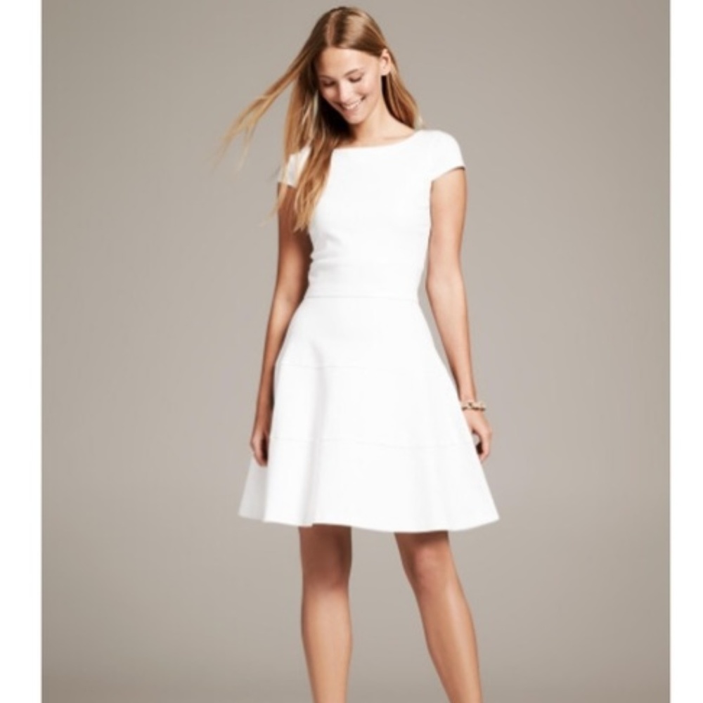 Banana Republic Seamed Fit & Flare Dress. Size 2.